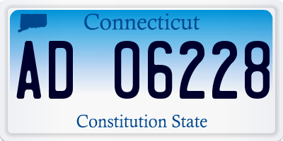 CT license plate AD06228