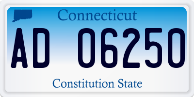 CT license plate AD06250