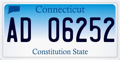 CT license plate AD06252