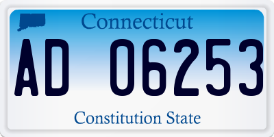 CT license plate AD06253