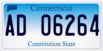 CT license plate AD06264