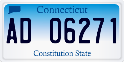 CT license plate AD06271