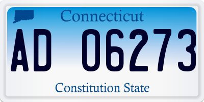 CT license plate AD06273