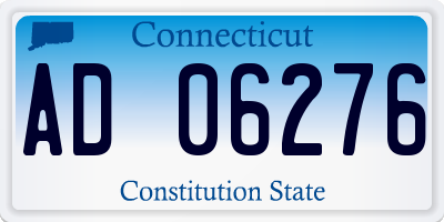 CT license plate AD06276