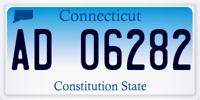 CT license plate AD06282