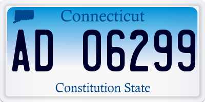 CT license plate AD06299