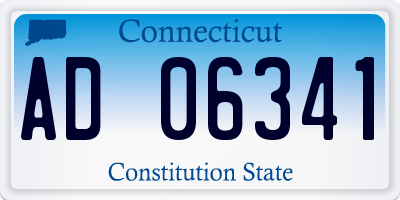 CT license plate AD06341