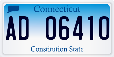 CT license plate AD06410