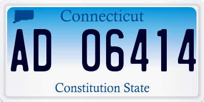 CT license plate AD06414
