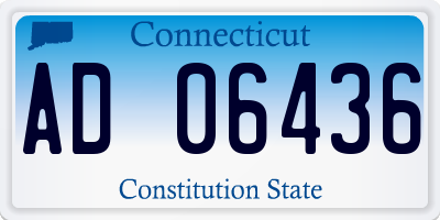 CT license plate AD06436