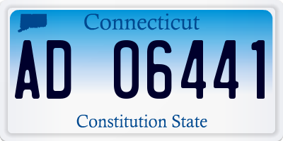 CT license plate AD06441