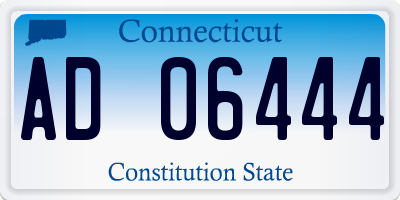 CT license plate AD06444