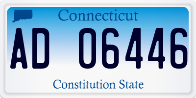 CT license plate AD06446