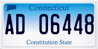 CT license plate AD06448