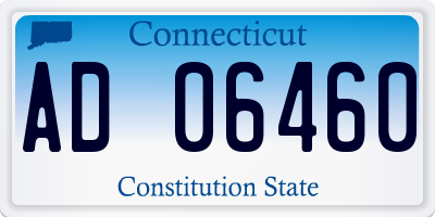 CT license plate AD06460