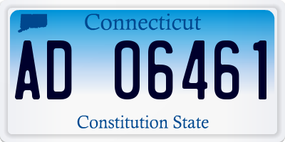 CT license plate AD06461