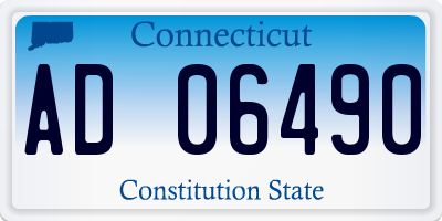CT license plate AD06490