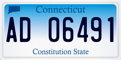 CT license plate AD06491