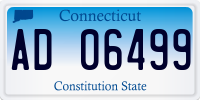 CT license plate AD06499