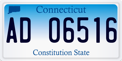 CT license plate AD06516