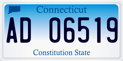 CT license plate AD06519