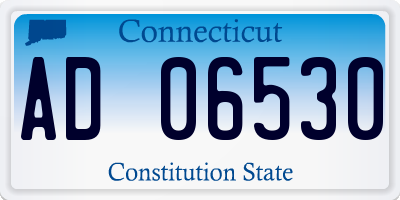 CT license plate AD06530