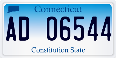 CT license plate AD06544