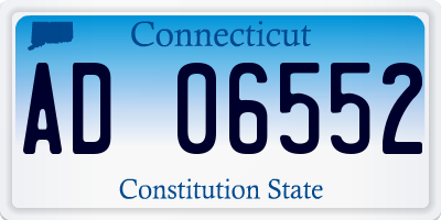 CT license plate AD06552