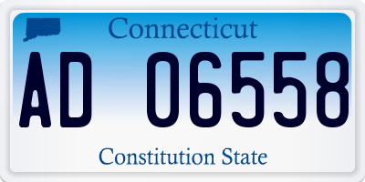 CT license plate AD06558