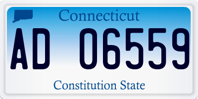 CT license plate AD06559