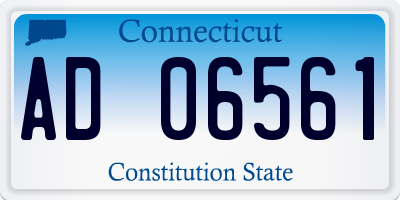 CT license plate AD06561