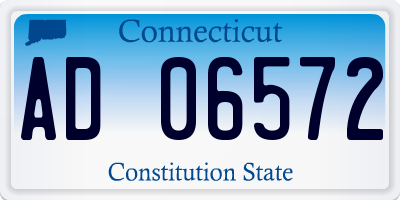 CT license plate AD06572