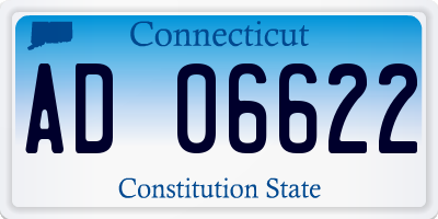 CT license plate AD06622