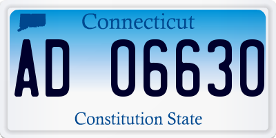 CT license plate AD06630