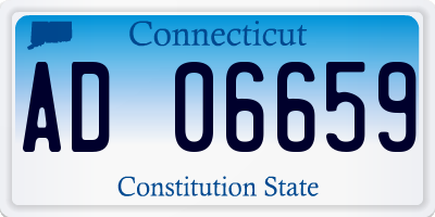 CT license plate AD06659