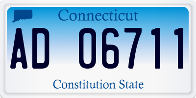 CT license plate AD06711