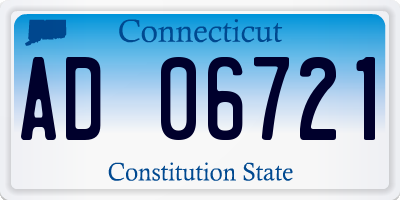 CT license plate AD06721