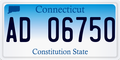 CT license plate AD06750