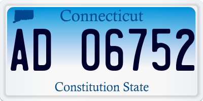 CT license plate AD06752