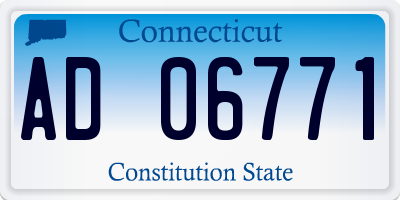 CT license plate AD06771