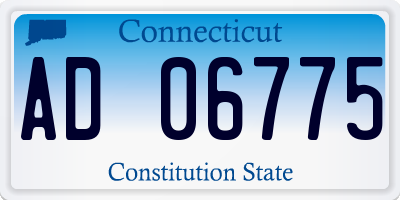 CT license plate AD06775