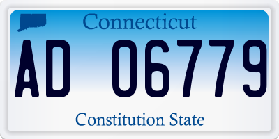 CT license plate AD06779