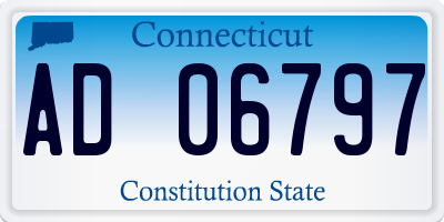 CT license plate AD06797