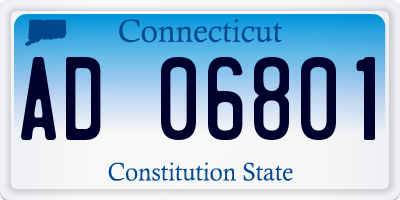 CT license plate AD06801