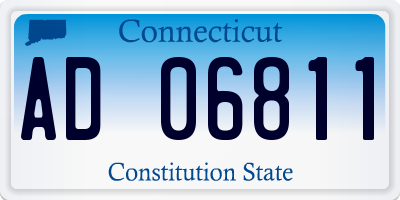 CT license plate AD06811