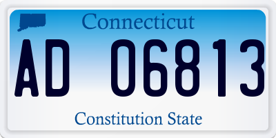 CT license plate AD06813