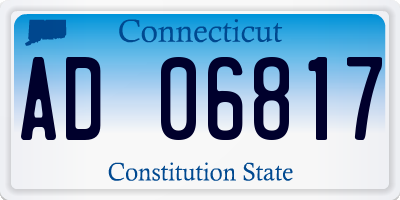 CT license plate AD06817