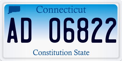 CT license plate AD06822