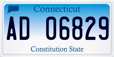 CT license plate AD06829