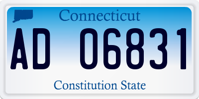 CT license plate AD06831